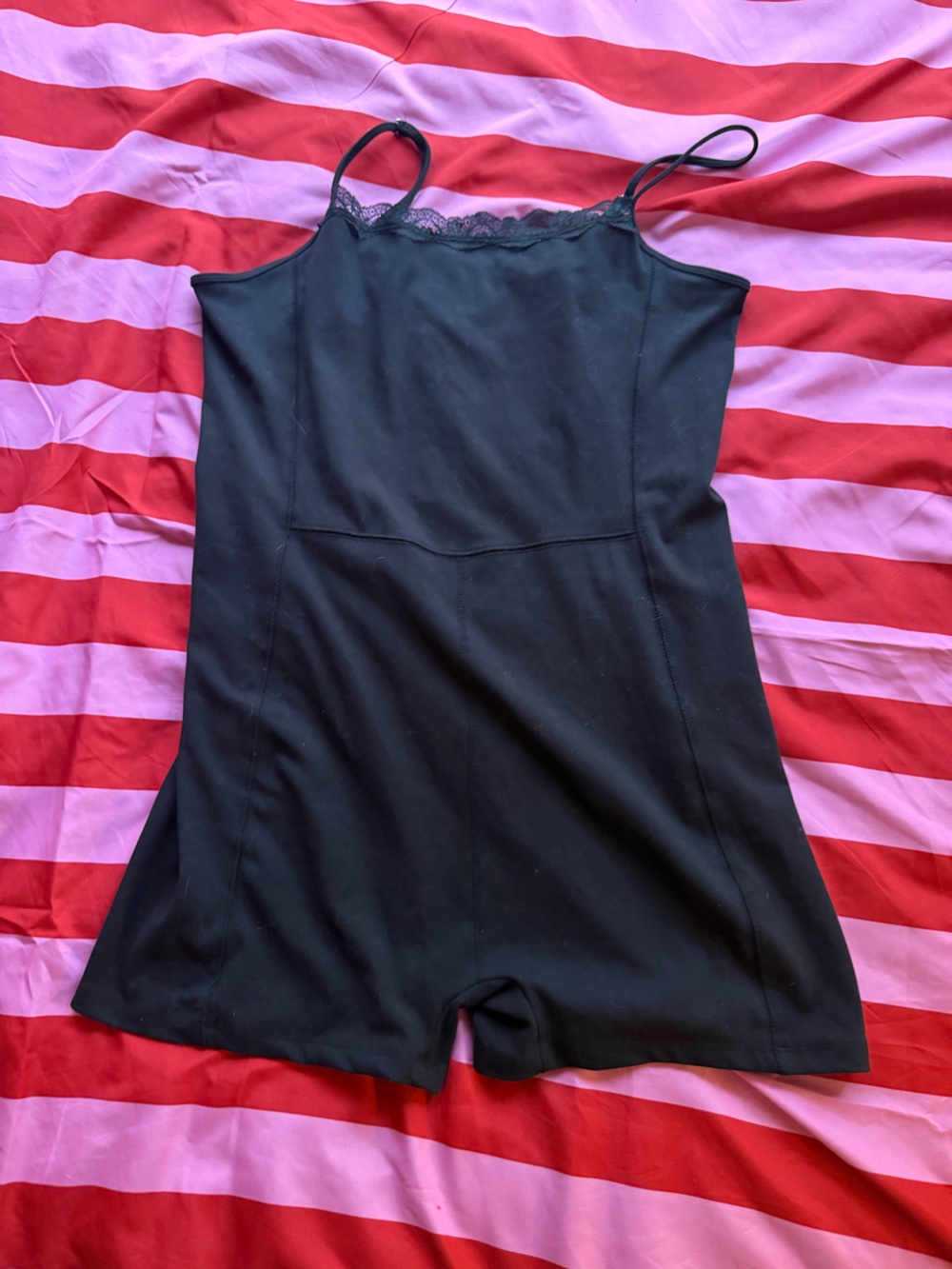 Target Black Lace-Trim Romper